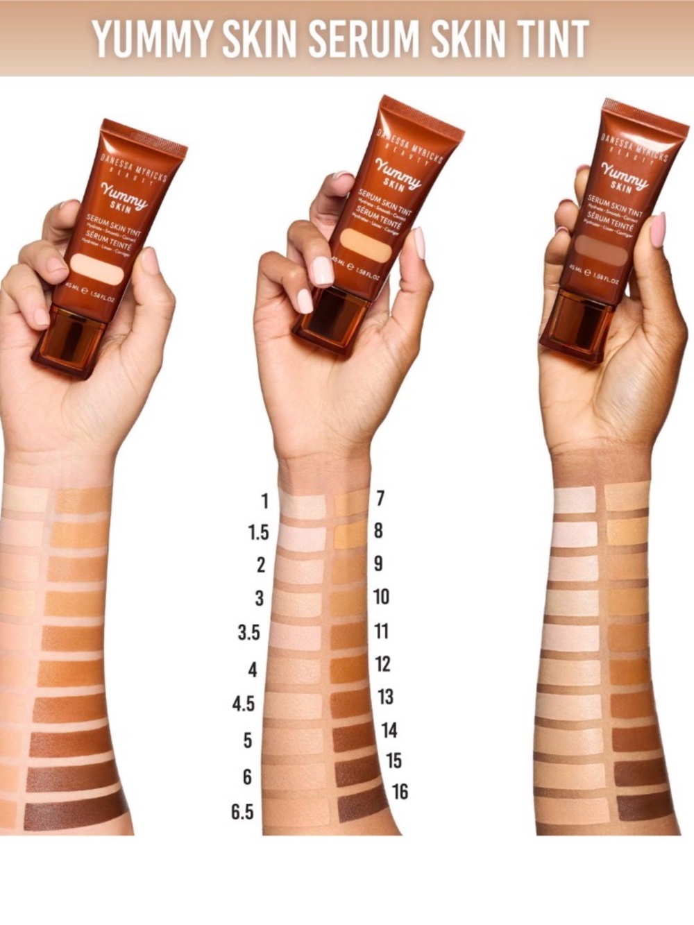 Danessa Myricks Yummy Serum Skin Tint - Shade 1